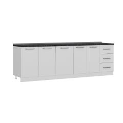 Minar 265 Cm Mutfak Dolabı Beyaz 265-B1-Alt Modül