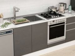 Alvinka 310X210 Cm High Gloss Mutfak Dolabı Mb-E80B50S60-3 High Gloss | Antrasit - Mdf