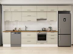 Alvinka 385X240 Cm Klasik Mebran Mutfak Dolabı Mb-E80S45S60-1 Mebran | Kumtaşı - Suntalam