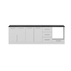 Minar 265 Cm Mutfak Dolabı Beyaz 265-B3-Alt Modül