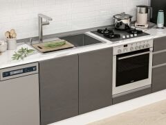 Alvinka 300X210 Cm High Gloss Mutfak Dolabı Mb-E80B60S40-1 High Gloss | Antrasit - Suntalam