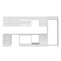 Alvinka 410X222 Cm High Gloss Mutfak Dolabı Mb-E90S60S60-3 High Gloss | Beyaz - Mdf