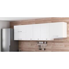 Minar 265 Cm Mutfak Dolabı Beyaz 265-B8-Üst Modül