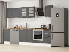Alvinka 290X210 Cm Klasik Mebran Mutfak Dolabı Beyaz Beyaz M-E80S45S45-3