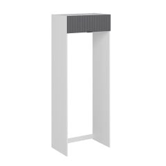 Alvinka Mutfak Modül Mbr_B 90-H240Cm Buz Dolabı Beyaz Antrasit Mdf