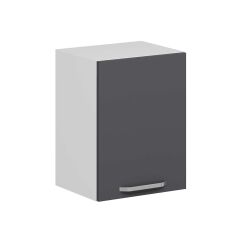 Alvinka Mutfak Modül Duz Üst 1Dk1R 45-H60Cm Dolap Beyaz Antrasit Mdf