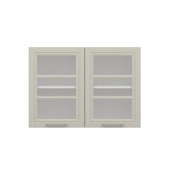 Alvinka Mutfak Modül Mbr_C Üst 2Dk1R 100-H72Cm Dolap Cam Beyaz Kumtaşı Suntalam