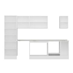 Alvinka 300X210 Cm High Gloss Mutfak Dolabı Mb-E80B60S40-3 High Gloss | Antrasit - Mdf