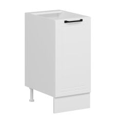 Alvinka Mutfak Modül Mbr_A Alt 1K1R 40Cm Dolap Beyaz Beyaz Mdf