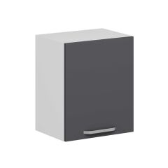 Alvinka Mutfak Modül Duz Üst 1Dk1R 50-H60Cm Dolap Beyaz Antrasit Mdf