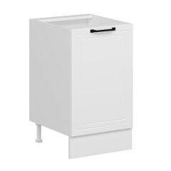 Alvinka Mutfak Modül Mbr_A Alt 1K1R 50Cm Dolap Beyaz Beyaz Mdf