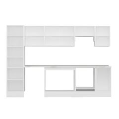 Alvinka 295X210 Cm Klasik Mebran Mutfak Dolabı Mb-E80B50S45-1 Mebran | Antrasit - Suntalam