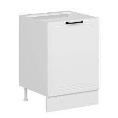 Alvinka Mutfak Modül Mbr_A Alt 1K1R 60Cm Dolap Beyaz Beyaz Mdf