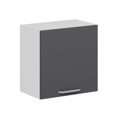 Alvinka Mutfak Modül Duz Üst 1Dk1R 60-H60Cm Dolap Beyaz Antrasit Suntalam