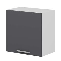 Alvinka Mutfak Modül Duz Üst 1Dk1R 60-H60Cm Dolap Beyaz Antrasit Suntalam