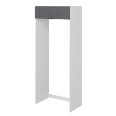 Alvinka Mutfak Modül Mbr_B 100-H240Cm Buz Dolabı Beyaz Antrasit Mdf