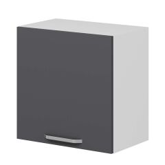 Alvinka Mutfak Modül Duz Üst 1Dk1R 60-H60Cm Dolap Beyaz Antrasit Mdf