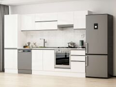 Alvinka 310X210 Cm High Gloss Mutfak Dolabı Mb-E80B60S50-1 High Gloss | Beyaz - Mdf