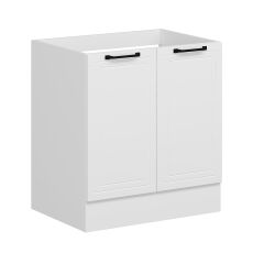 Alvinka Mutfak Modül Mbr_A Alt 2K 80Cm Evye Dolap Beyaz Beyaz Suntalam