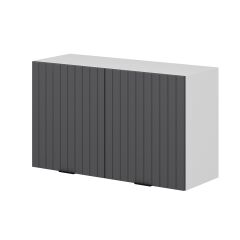 Alvinka Mutfak Modül Mbr_B Üst 2Dk1R 100-H60Cm Dolap Beyaz Antrasit Suntalam