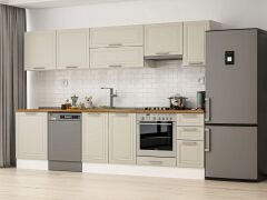 Alvinka 300X210 Cm Klasik Mebran Mutfak Dolabı M-E80S60S40-1