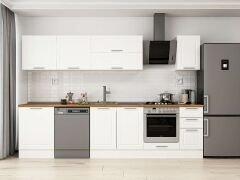 Alvinka 300X210 Cm Klasik Mebran Mutfak Dolabı Beyaz Beyaz M-E80S60S40-2