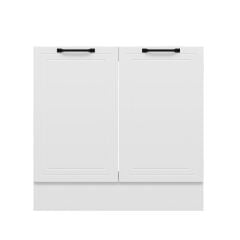 Alvinka Mutfak Modül Mbr_A Alt 2K 90Cm Evye Dolap Beyaz Beyaz Mdf