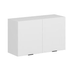 Alvinka Mutfak Modül Mbr_B Üst 2Dk1R 100-H60Cm Dolap Beyaz Beyaz Mdf