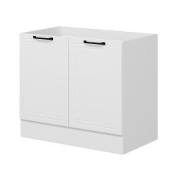 Alvinka Mutfak Modül Mbr_A Alt 2K 100Cm Evye Dolap Beyaz Beyaz Mdf