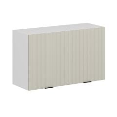 Alvinka Mutfak Modül Mbr_B Üst 2Dk1R 100-H60Cm Dolap Beyaz Kumtaşı Mdf