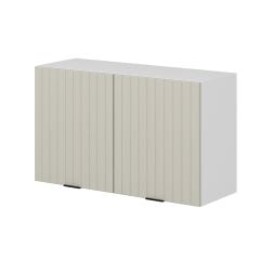 Alvinka Mutfak Modül Mbr_B Üst 2Dk1R 100-H60Cm Dolap Beyaz Kumtaşı Mdf