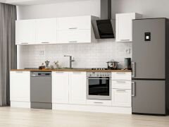 Alvinka 305X210 Cm Klasik Mebran Mutfak Dolabı Beyaz Beyaz M-E80S60S45-2