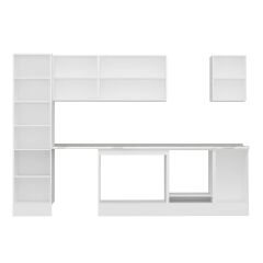 Alvinka 295X210 Cm Klasik Mebran Mutfak Dolabı Mb-E80B50S45-3 Mebran | Kumtaşı - Suntalam