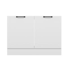 Alvinka Mutfak Modül Mbr_A Alt 2K 120Cm Evye Dolap Beyaz Beyaz Suntalam