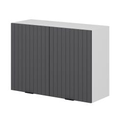 Alvinka Mutfak Modül Mbr_B Üst 2Dk1R 100-H72Cm Dolap Beyaz Antrasit Suntalam