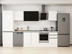 Alvinka 310X210 Cm High Gloss Mutfak Dolabı Mb-E80B60S50-3 High Gloss | Beyaz - Suntalam