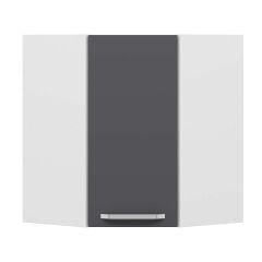 Alvinka Mutfak Modül Duz Üst 1Dk1R 60-H72Cm Köşe Dolap Beyaz Antrasit Suntalam