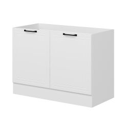 Alvinka Mutfak Modül Mbr_A Alt 2K 120Cm Evye Dolap Beyaz Beyaz Mdf