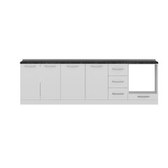 Minar 275 Cm Mutfak Dolabı Beyaz 275-B3-Alt Modül