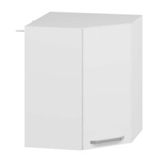 Alvinka Mutfak Modül Duz Üst 1Dk1R 60-H72Cm Köşe Dolap Beyaz Beyaz Mdf