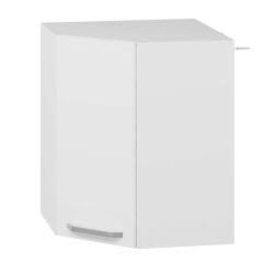 Alvinka Mutfak Modül Duz Üst 1Dk1R 60-H72Cm Köşe Dolap Beyaz Beyaz Mdf