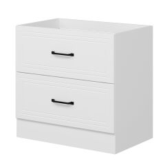 Alvinka Mutfak Modül Mbr_A Alt 2Ç 90Cm Evye Dolap Beyaz Beyaz Suntalam