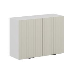 Alvinka Mutfak Modül Mbr_B Üst 2Dk1R 100-H72Cm Dolap Beyaz Kumtaşı Mdf