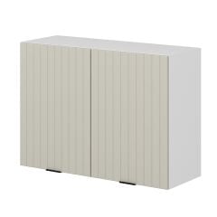 Alvinka Mutfak Modül Mbr_B Üst 2Dk1R 100-H72Cm Dolap Beyaz Kumtaşı Mdf