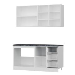 Minar 160 Cm Mutfak Dolabı Beyaz Antrasit 160-A2