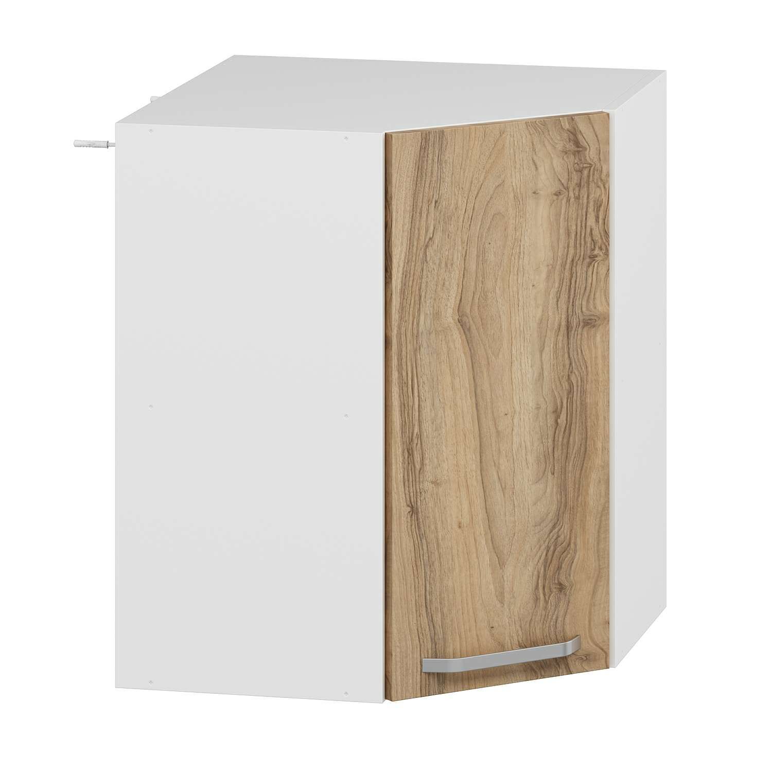 Alvinka Mutfak Modül Duz Üst 1Dk1R 60-H72Cm Köşe Dolap Beyaz Dore Mdf