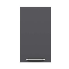 Alvinka Mutfak Modül Duz Üst 1Dk2R 40-H72Cm Dolap Beyaz Antrasit Mdf