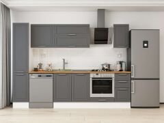 Alvinka 280X210 Cm Klasik Mebran Mutfak Dolabı Mb-E80B40S40-2