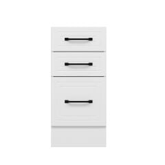 Alvinka Mutfak Modül Mbr_A Alt 3Ç1B2K Nray 40Cm Dolap Beyaz Beyaz Mdf