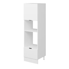 Alvinka Mutfak Modül Mbr_B 60-H210Cm Boy Ank Dolabı Beyaz Beyaz Mdf